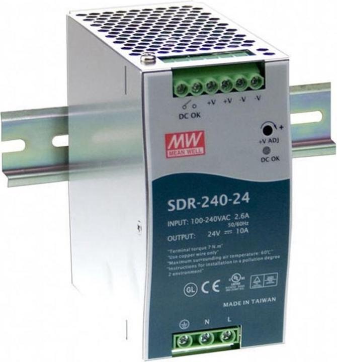 MeanWell DIN-Schienennetzgerät SDR-240-24 240 W