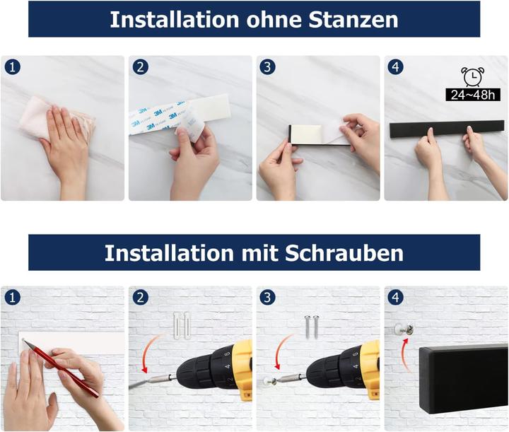 Produktbild more 2-teiliges Magnetmesserleisten-Set