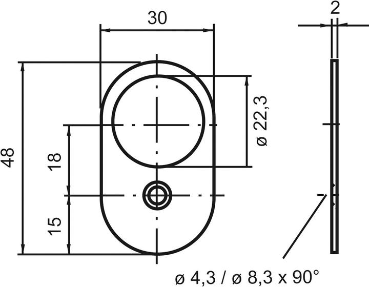 Image du produit Kaba Rosaces pour cylindre (Rosace de porte)