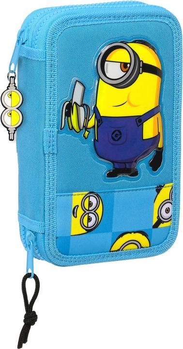 Actual product image Safta Double feather bag Minions Minionstatic Blue (28 pieces)