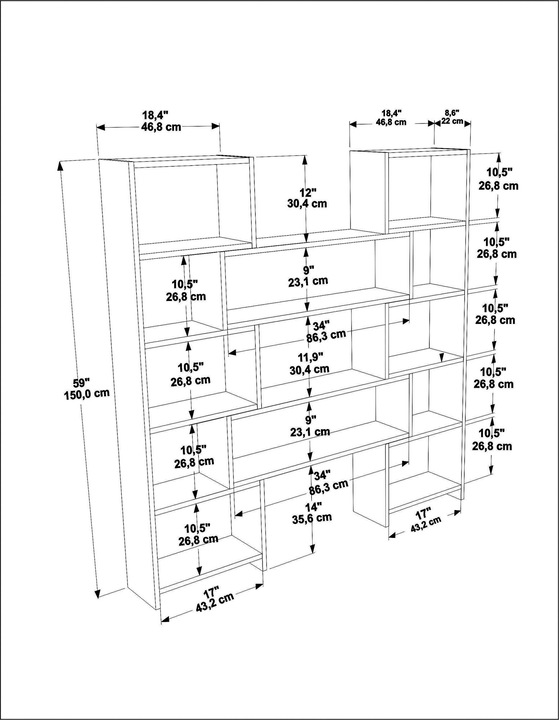 Actual product image Hanah Home Miles (163.5 x 22 x 150 cm)