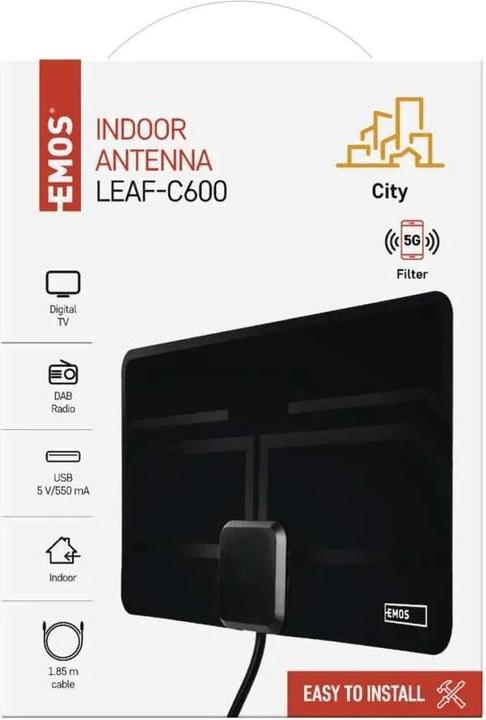 Actual product image Emos J0709 (Indoor antenna, DVB-T / -T2, LTE)