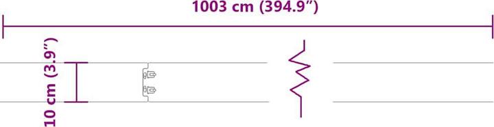 Actual product image vidaXL Rasenkante (10 cm)