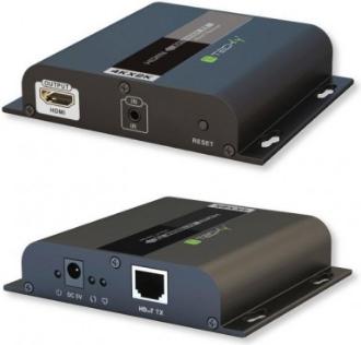 Actual product image Techly HDMI Extender with IR on HDbitT 4K UHD Cat.6 cable up to 120m