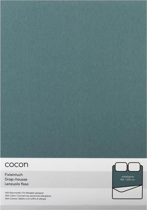 Actual product image Cocon Fixleintuch 180-200 x 200 cm, Eukalyptus, Eigenschaften (180-200 x 200 cm)