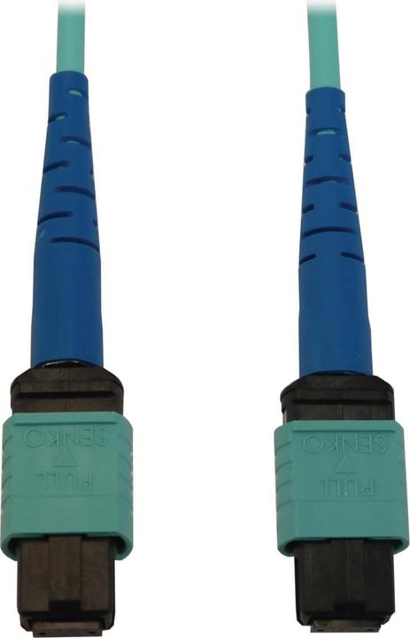 Produktbild Eaton 40/100/400G Multimode 50/125 OM3 Fiber Optic Cable 24F MTP/MPO-PC F/F LSZH Aqua 10m (10 m)