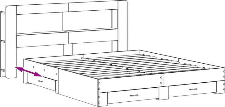 Produktbild vidaXL Bettrahmen (200 x 200 cm)