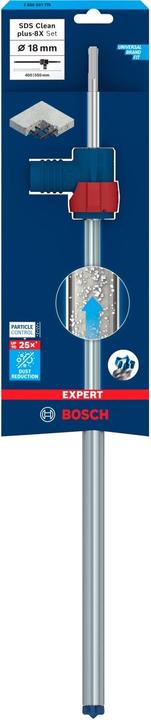 Immagine prodotto Bosch Professional Zubehör Set di punte per martello Expert SDS Clean plus-8X 18 x 400 x 550 (18 millimetri)