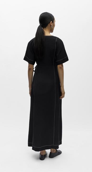 Image du produit Object Kurzärmeliges Wickel Maxikleid (36)