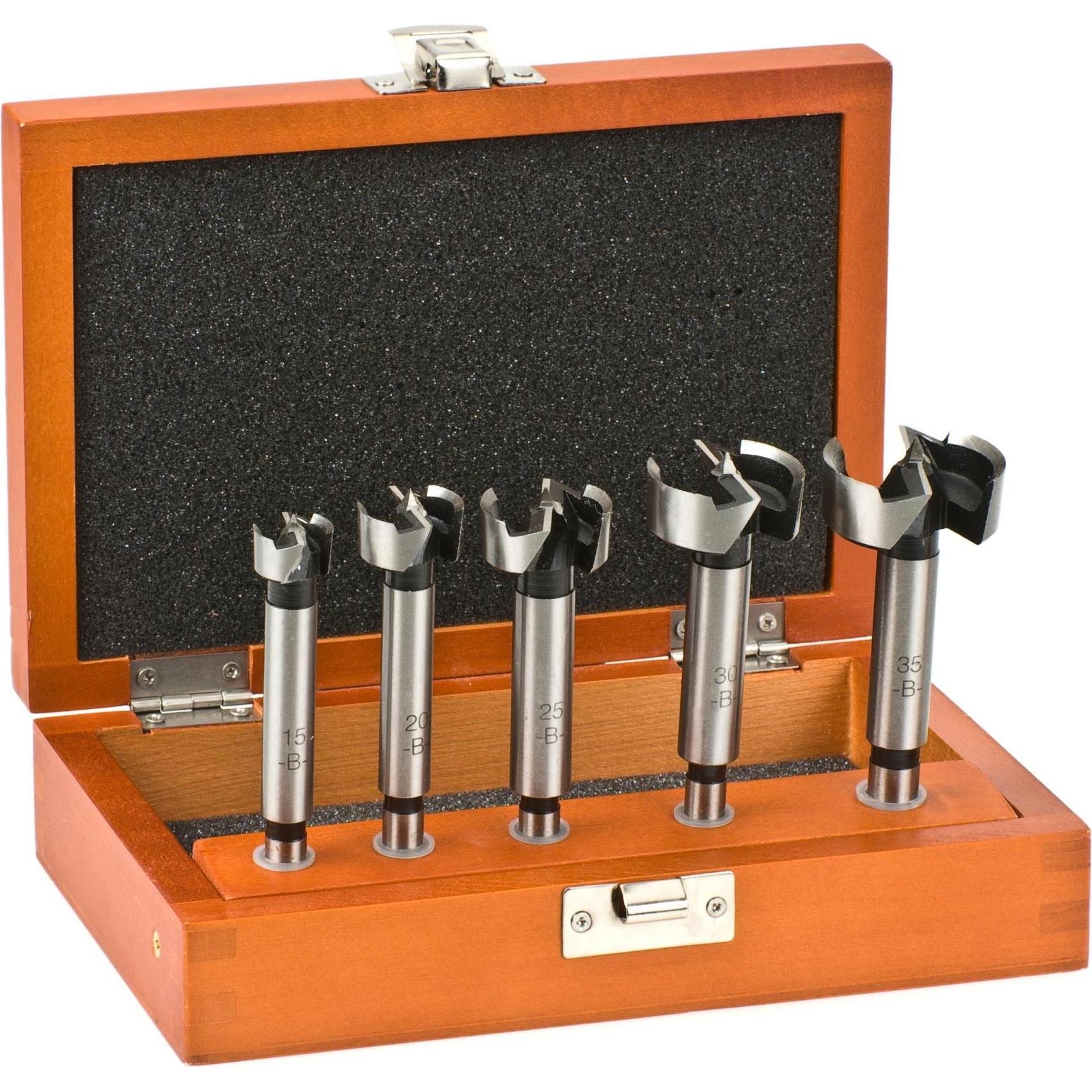 kwb, Bohrereinsatz, Forstnerbohrer-Satz 5-tlg 706000 (15 mm, 20 mm, 25 mm, 30 mm, 35 mm)