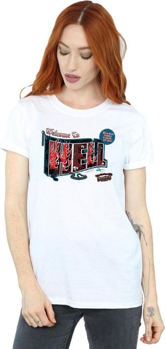 Actual product image Supernatural Womens/Ladies Welcome To Hell Cotton Boyfriend T-Shirt (XXL)
