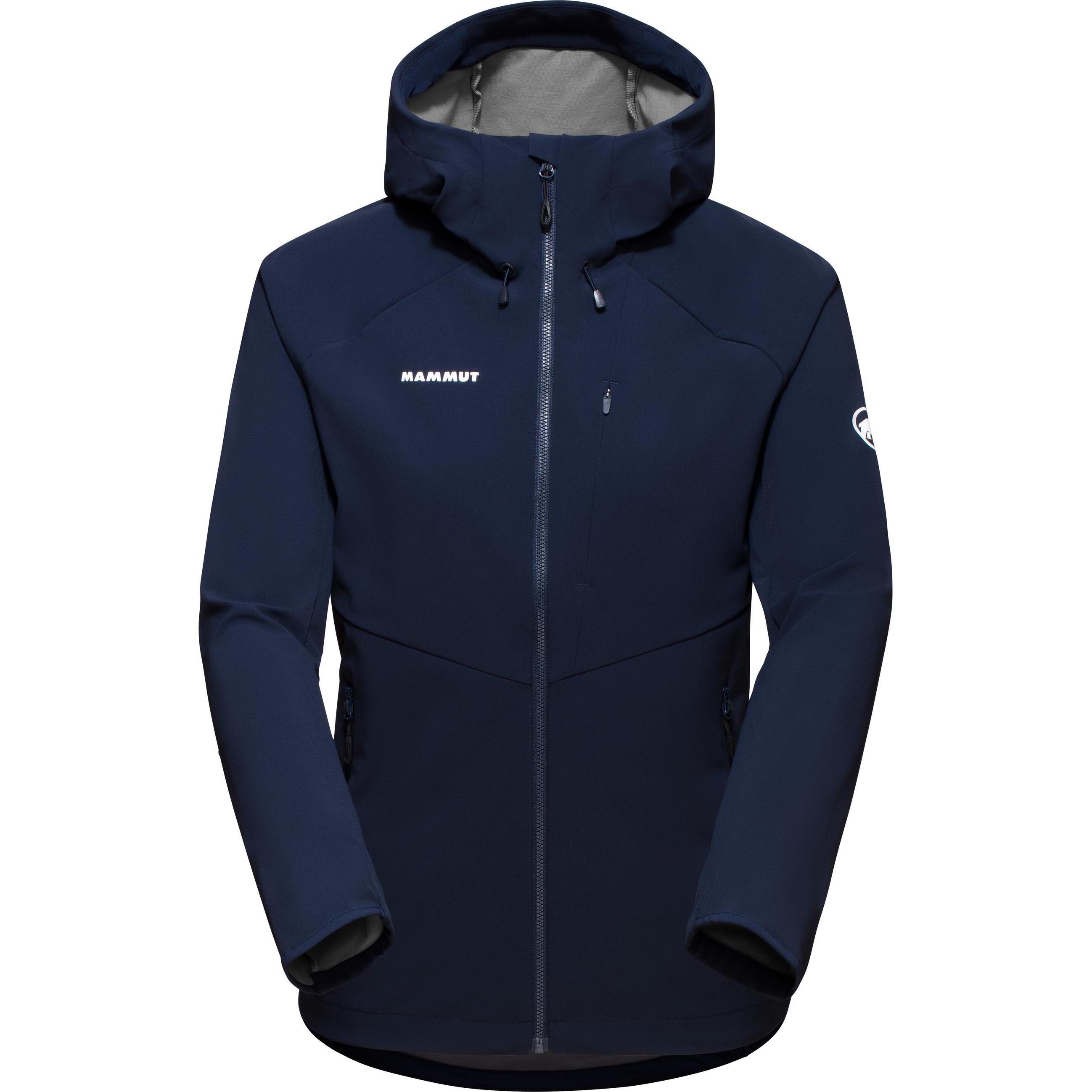 Mammut, Damen, Jacke, Ultimate Comfort SO Hooded Jacket Women (XL), Blau, XL