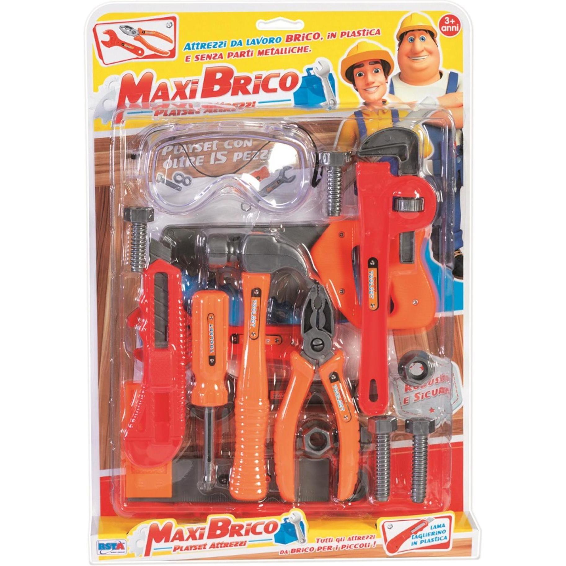 Rs Toys Maxi Brico - Playset Work Tools 15 Pieces