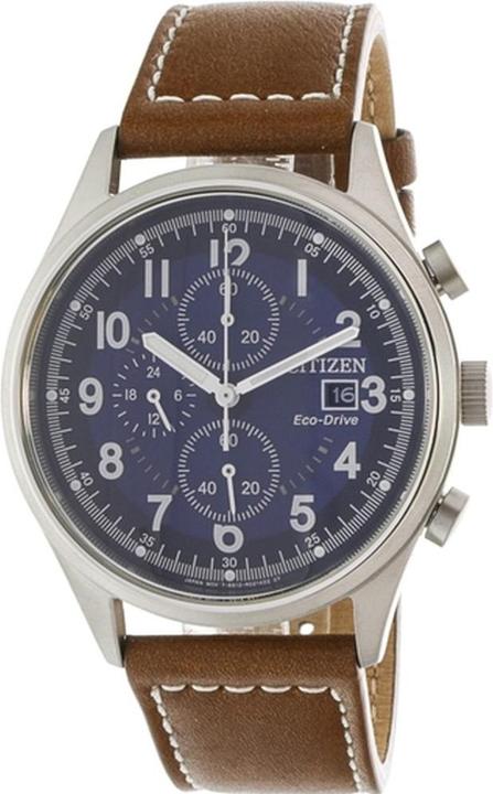 Image du produit Citizen Orologio Subacqueo Chandler Argento Pelle Quarzo (Montre de plongée, 42 mm)