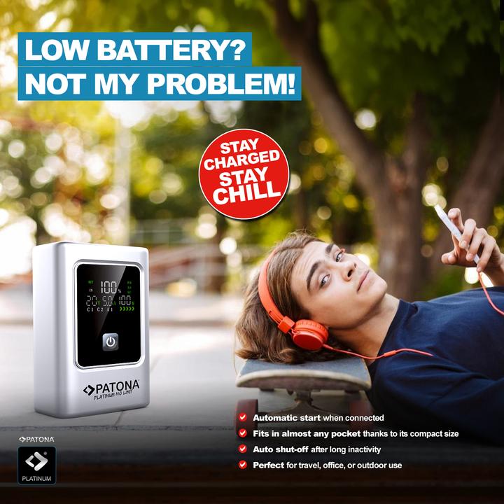 Actual product image Patona Powerbank PD35W 10000mAh (10000 mAh, 35 W, 37 Wh)
