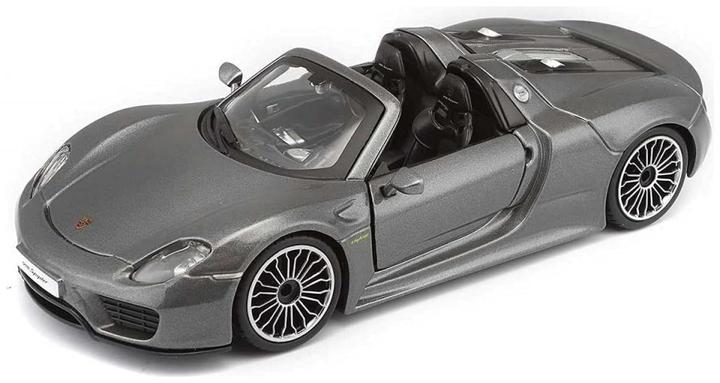 Produktbild Bburago Diecast 1:24 Hobby Car Porsche 918 Spyder Grey Ages 3+ 18-21076