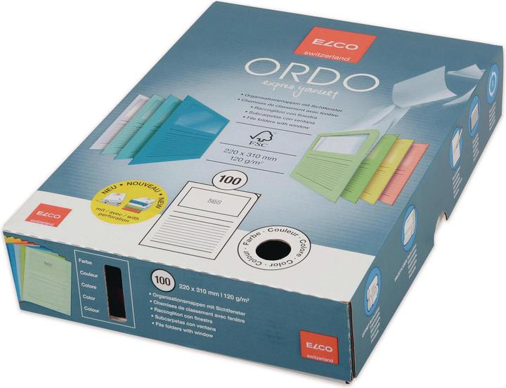Actual product image Elco Organiser folder Ordo Classico DIN A4 paper 220 mm x 310 mm orange (A4, 100 x)