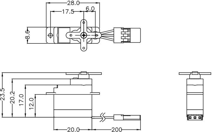 Image du produit Hitec Micro-Servo Servo HS-40 Analogique