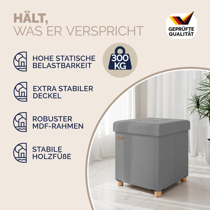 Produktbild Casaria Sitzhocker mit Stauraum