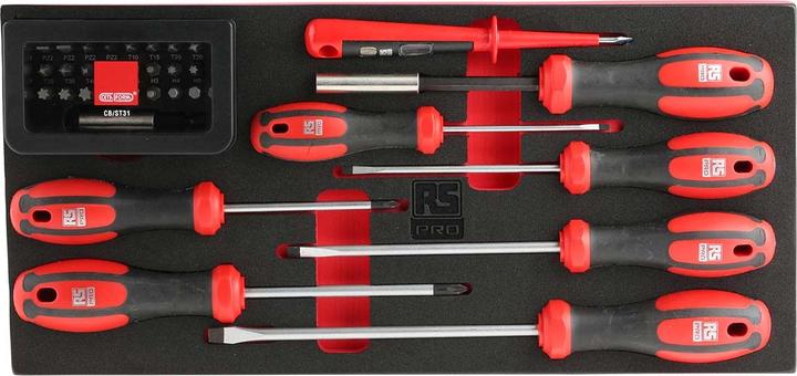 Produktbild RS PRO 39 Pc C-Plus Slotted/PH SDr and Bit Set (Phillipps-Kreuzschlitz (PH), Pozidriv-Kreuzschlitz (PZ), TX)