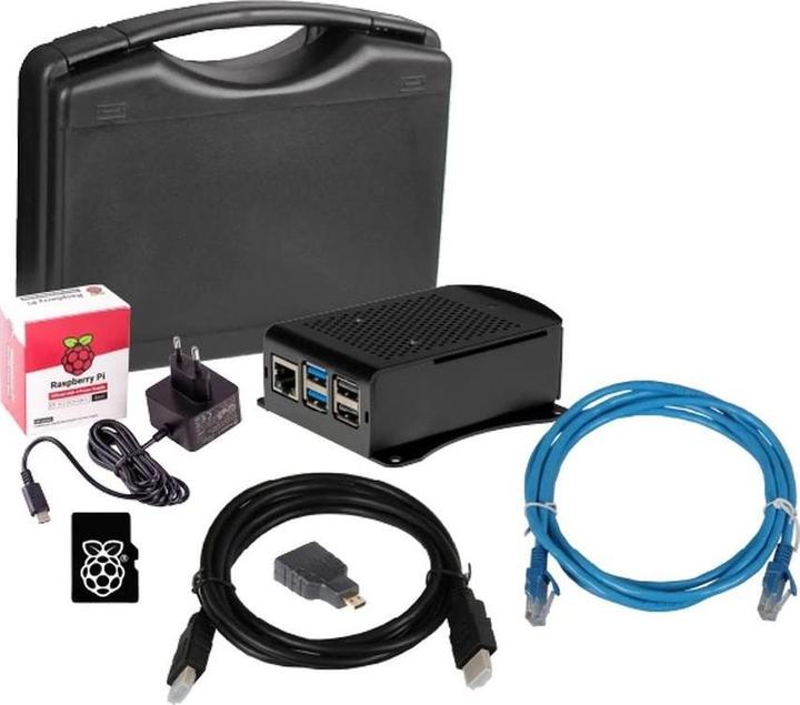 Immagine prodotto Joy-it Scheda di sviluppo Raspberry Pi5, set da 4 GB, SD, PSU, custodia, HDMI