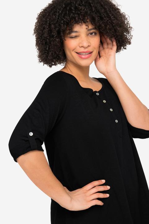Produktbild Angel of Style T-Shirt, Rundhals mit Knopfleiste, 3/4-Ärmel (54)