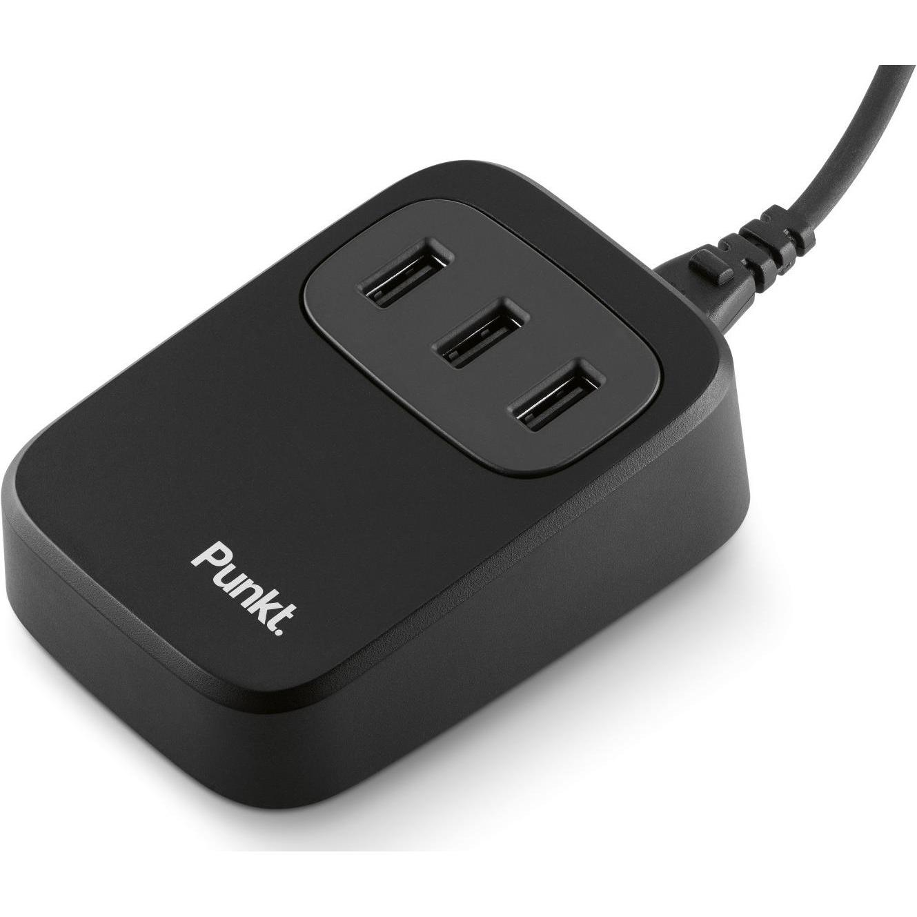 Punkt. UC01 USB Desktop Ladegerät, USB Ladegerät, Schwarz
