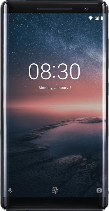 Image du produit Nokia 8 Sirocco (128 Go, Noir, 5.50", SIM simple, 13 Mpx, 4G)