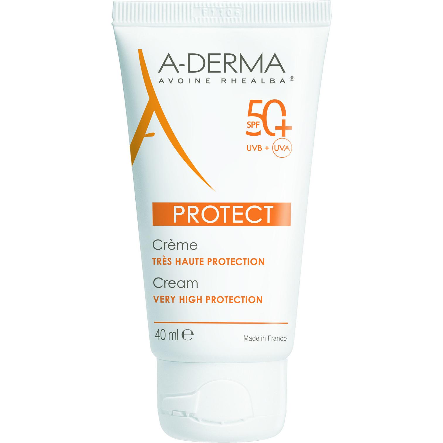 A-Derma, Sonnencreme, PROTECT Creme SPF50+ (Sonnencreme Gesicht, SPF 50+, 40 ml, 59 g)