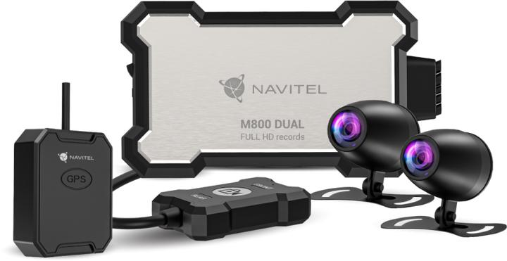 Produktbild Devia ZãZnamovã Kamera Na Motorku Navitel M800 Dual (Eingebautes Mikrofon, GPS-Empfänger, Full HD)