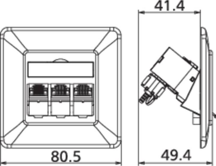 Actual product image Metz Connect Outlets Flush with 270 ° Modules - Junction box, flush-mounted