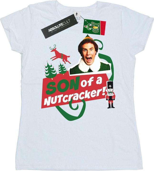 Actual product image Elf Womens/Ladies Son Of A Nutcracker Cotton T-Shirt (L)