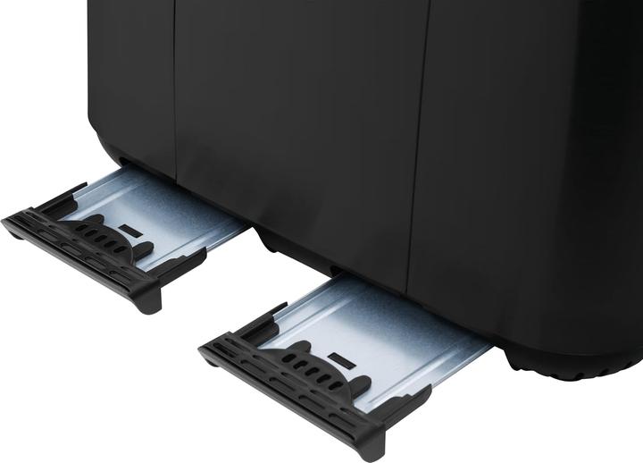 Immagine prodotto ECG ST 4768 Timber Tostapane nero, 4 scomparti per la tostatura, 7 livelli di intensità di