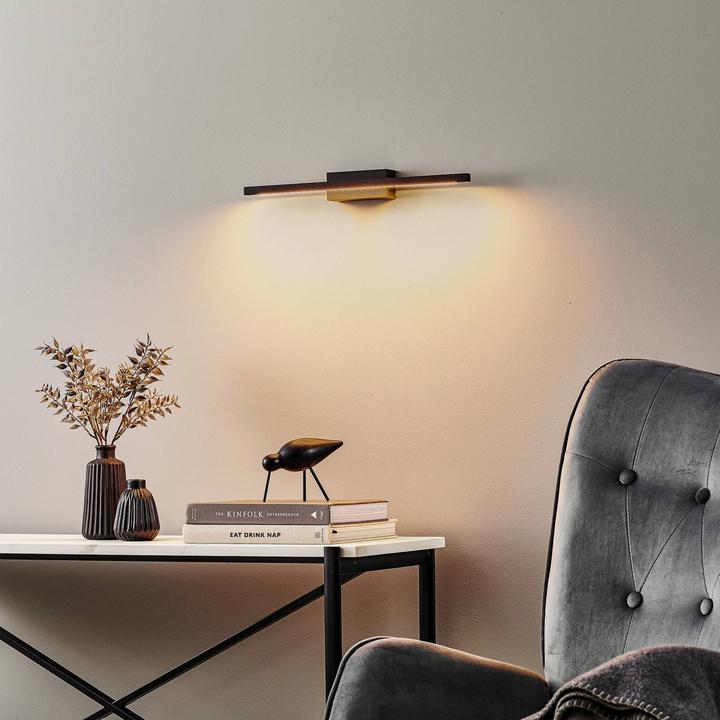 Actual product image Lucande ROTHFELS Rothfels Tolu LED wall lamp black 45 cm (1000 lm)