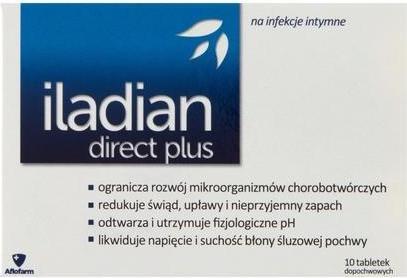 Immagine prodotto Iladian Direct Plus Compresse Vaginali per Alleviare i Sintomi delle Infezioni Intime 10 Tablet (Lozione per il lavaggio intimo)