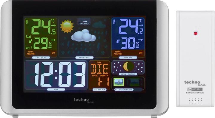 Actual product image Technoline WS 6442 Digital Weather Station, LCD Battery