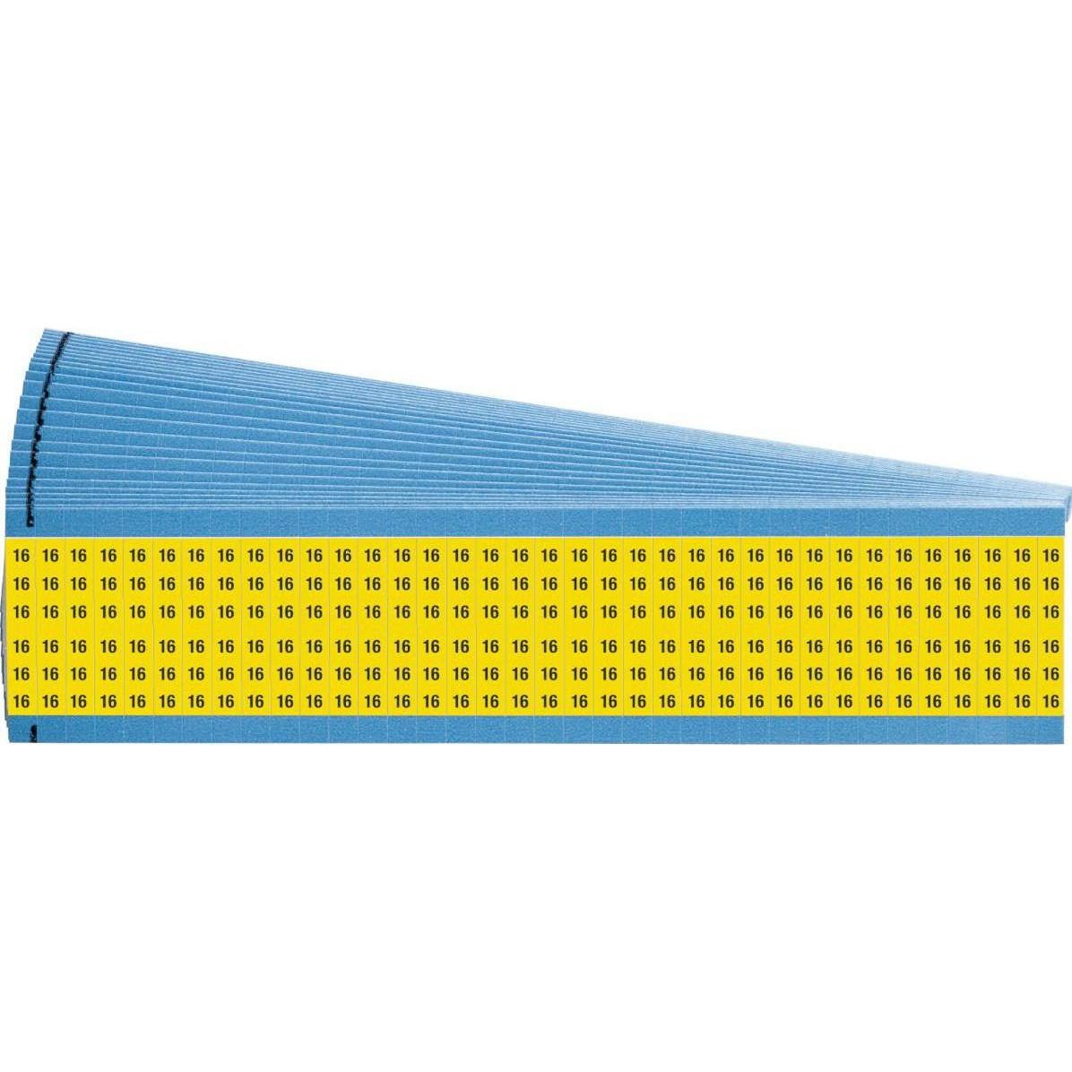 Brady, Etiketten, Farbige Kabelkennzeichnungskarten aus Vinylgewebe, numerische Legende