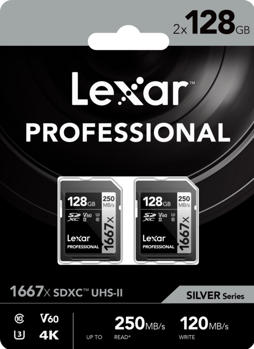 Immagine prodotto Lexar Professional (128 GB, SD, U3, UHS-II)