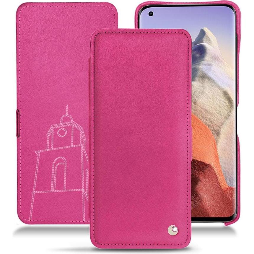 Noreve Lederschutzhülle horizontal (Xiaomi Mi 11 Ultra), Smartphone Hülle, Rosa