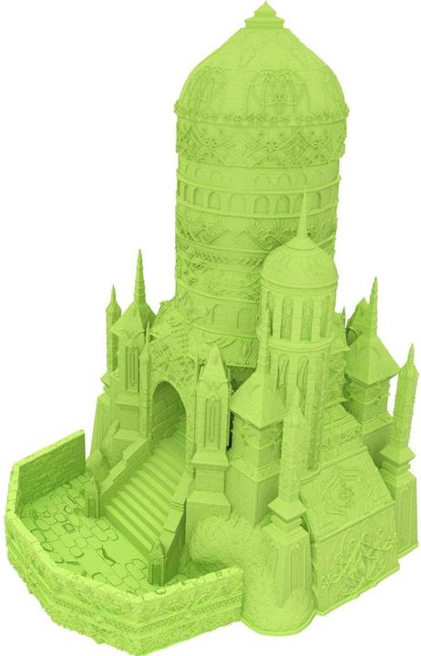 Produktbild Feldherr Eladrin Würfelturm grün – 3D-gedrucktes Tabletop-Accessoire (Kunststoff)
