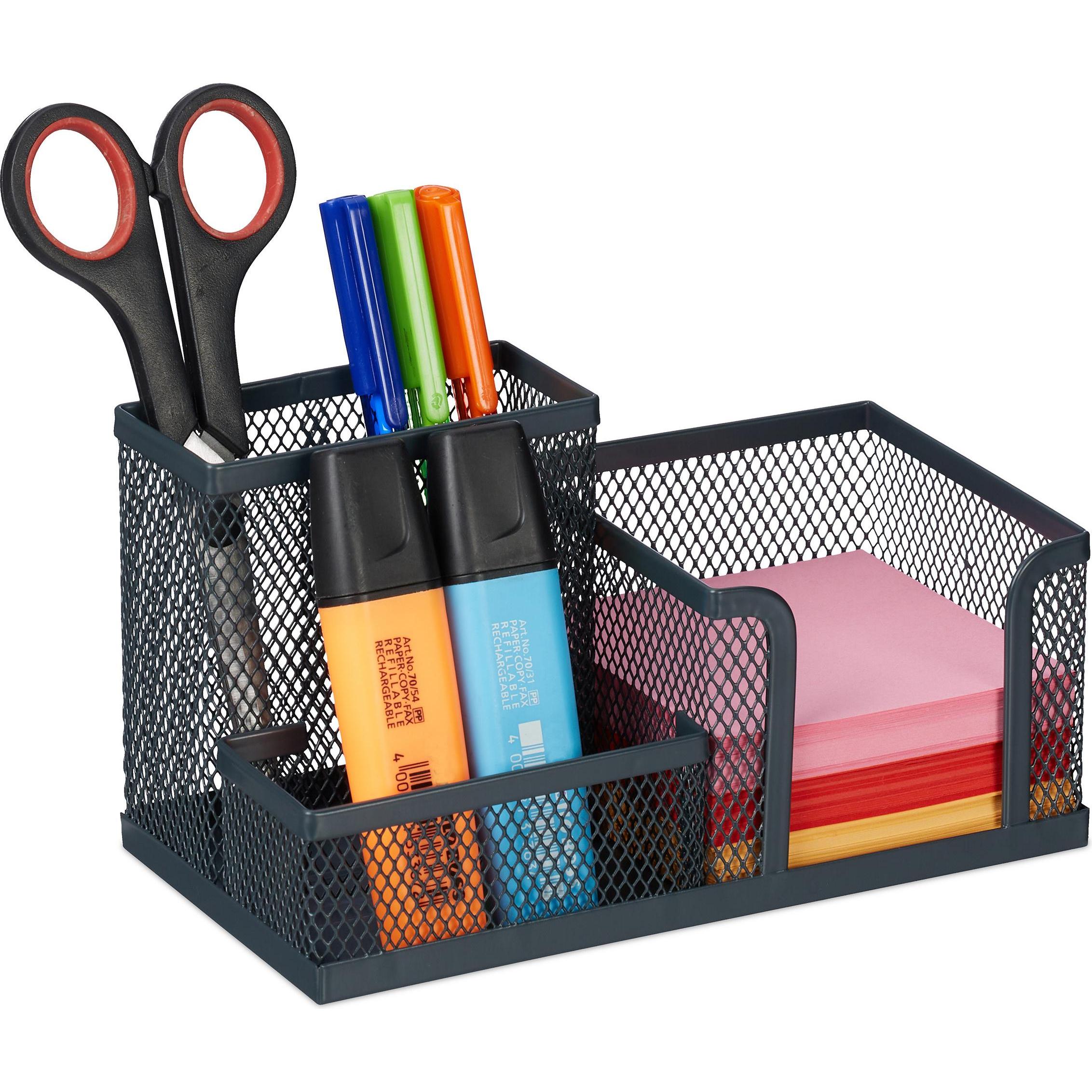Relaxdays, Schreibtisch Accessoire, Schreibtischorganizer