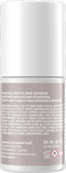 Immagine prodotto Alessandro ALESSAN Striplac UV Colour Mou Gre 6.5ml (116 Mouse Grigio Shimmer, Vernice UV gel)