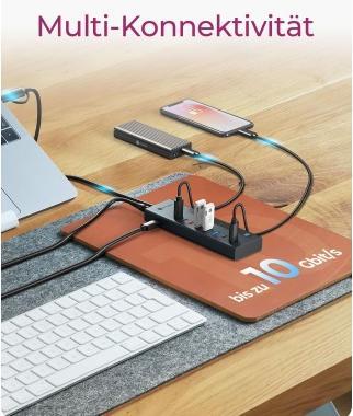 Productafbeelding Icy Box IB-HUB1743-CPD (USB-A, USB-C, 9 ports)