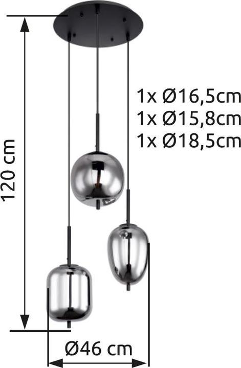 Produktbild Globo Blacky (E14)