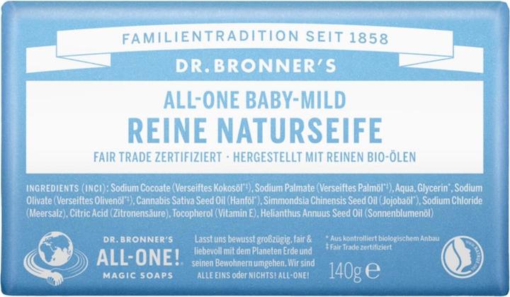 Produktbild Dr. Bronner's All-One Naturseife Baby-Mild 140g (Hartseife)