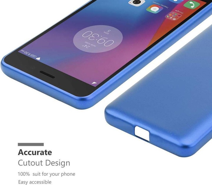 Actual product image Cadorabo TPU Matt Metallic Cover (Lenovo K6 Power, lg K6)