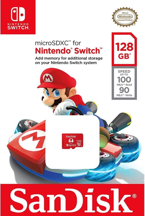 Produktbild SanDisk Nintendo Switch Card (128 GB, microSDXC, U3, UHS-I)