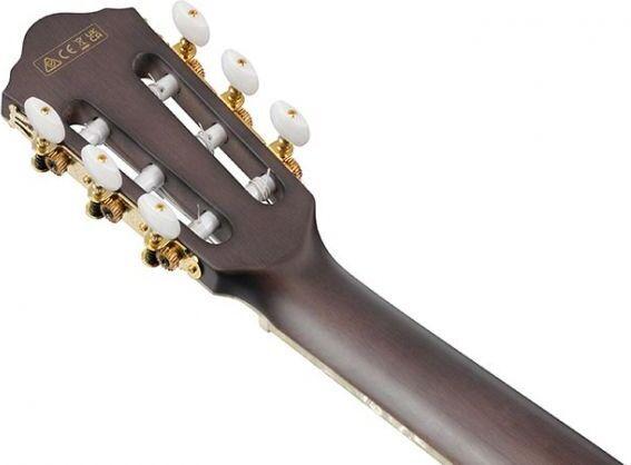 Actual product image Ibanez Tim Henson Signature TOD10N Transparent Black Flat rate elektrisch-akoestische klassieke gitaar (Classical guitar, Nyatoh wood, Sapeli wood, Spruce)