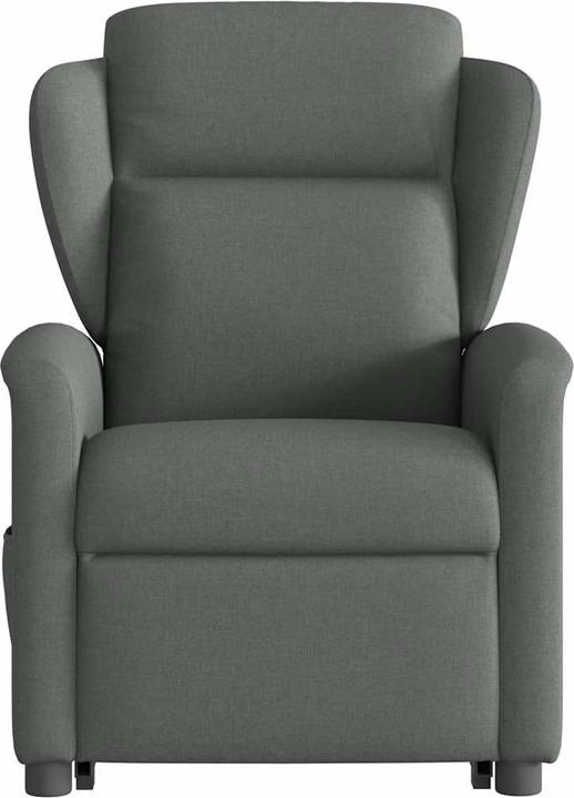 Immagine prodotto vidaXL Poltrona massaggiante elettrica con ausilio per la posizione eretta in tessuto grigio scuro