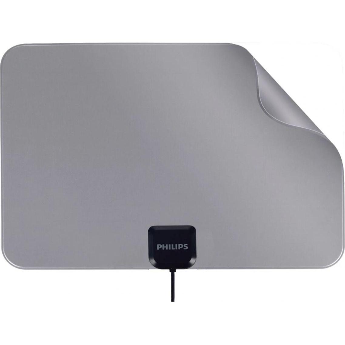 Philips SDV5231/12 television antenna (Zimmerantenne, 48 dB, DVB-T / -T2), SAT Spiegel + SAT Antennen, Grau